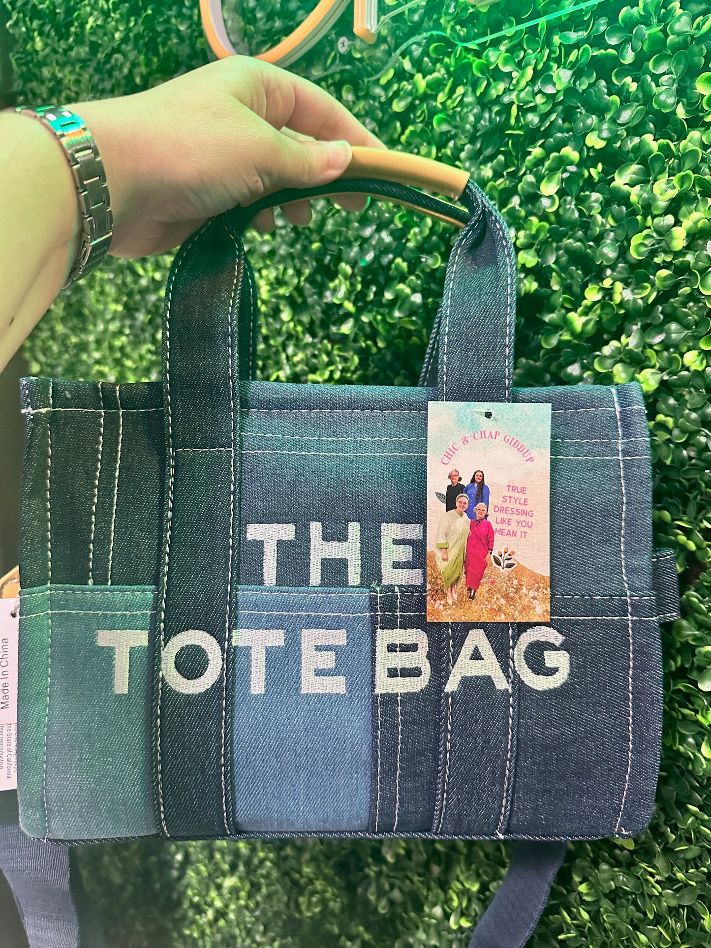 Denim Patchwork Squares "The Tote Bag" (2 Options)