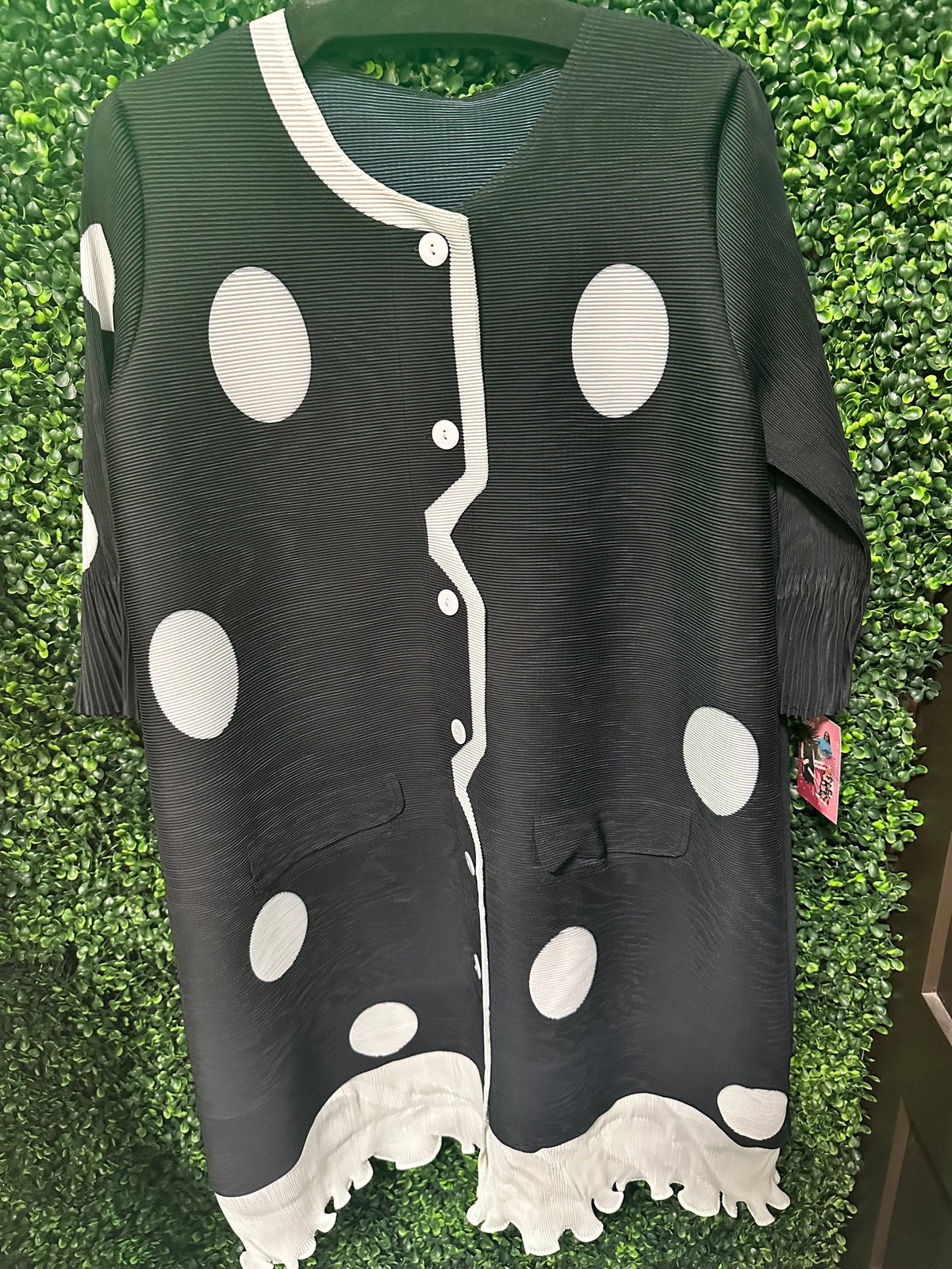Designer Style Polka Dot Jacket/Top
