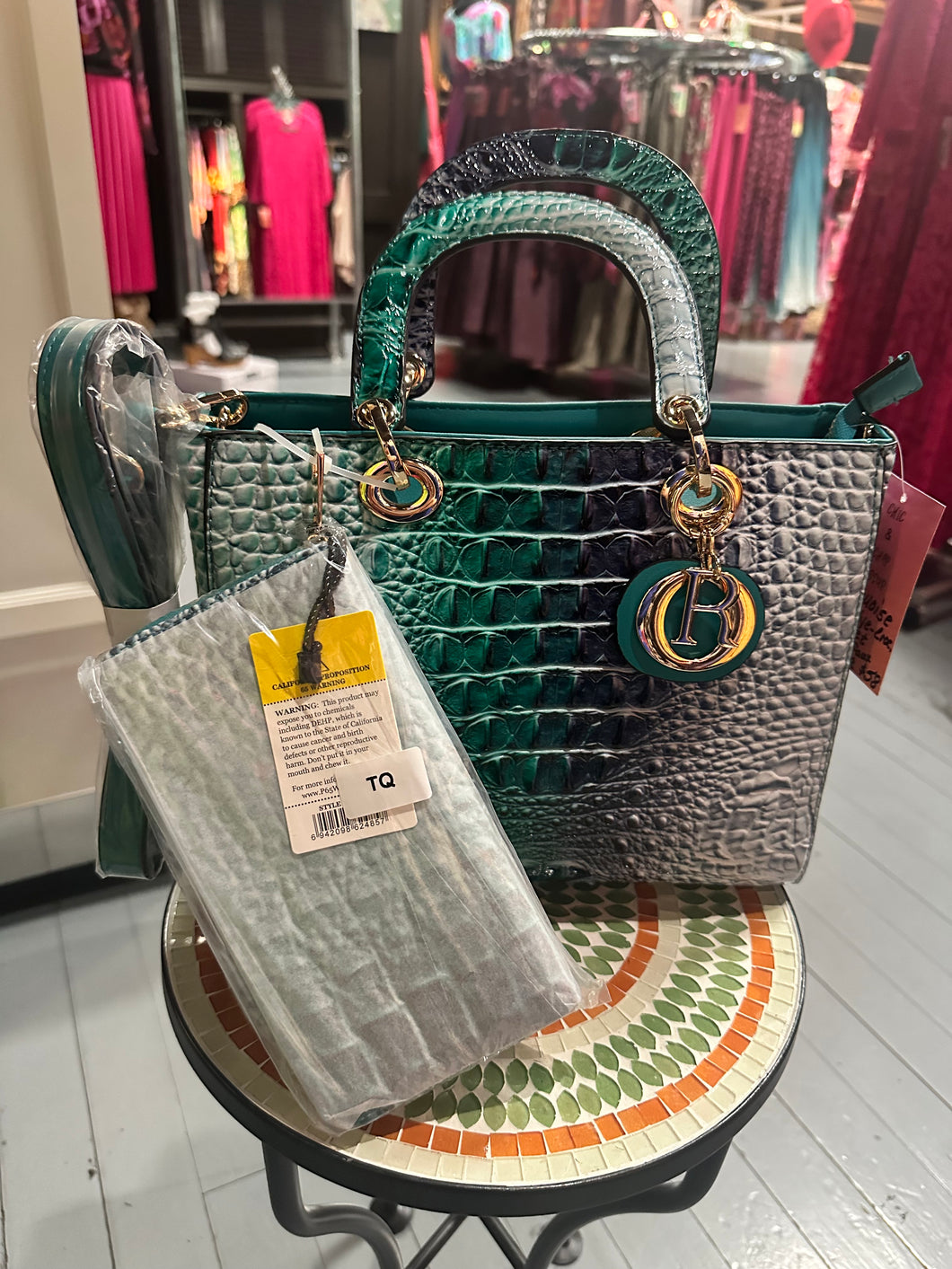 Aqua Green Bag 💼