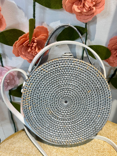 Gray round Vintage GandBag