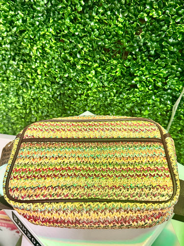 Multi print straw bag
