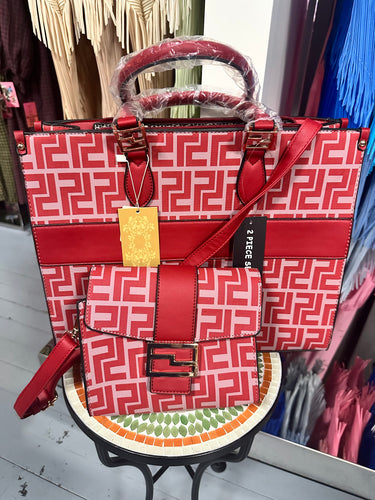 RED DESIGN HANDBAG