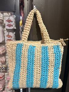 Waffle Knit Tote Bag