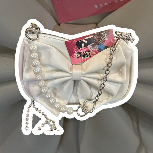 White Bow Bag 🤍🎀