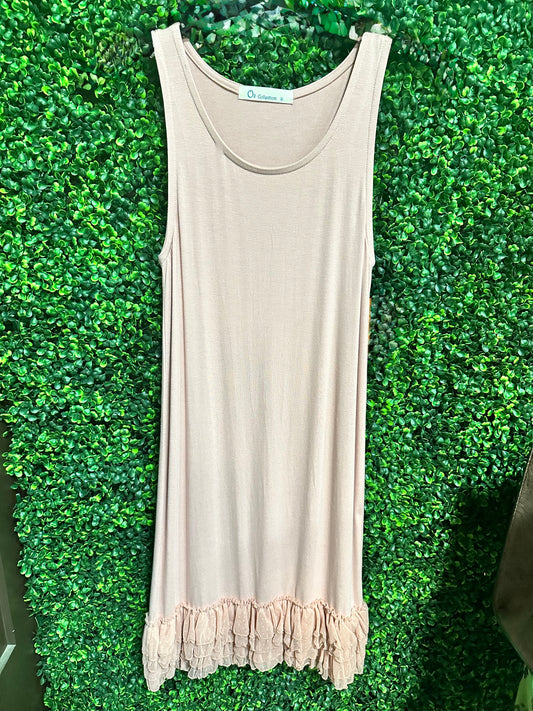 Pink Lace Slip Extender Dress