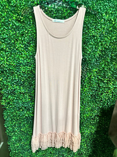 Pink Lace Slip Extender Dress