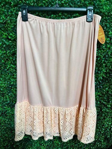 Pink Lace Slip Extender Skirt