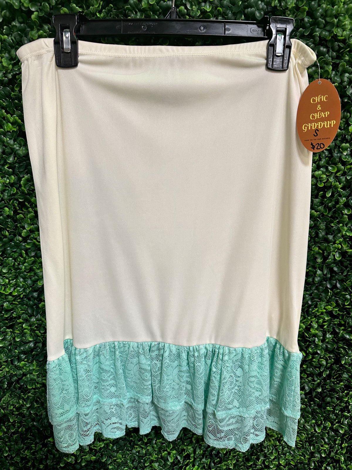 Rust Lace Slip Extender Skirt