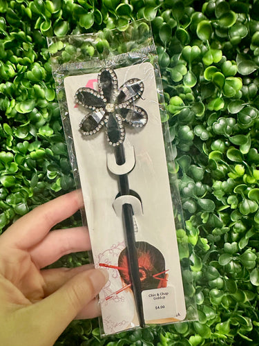 Black Flower Chopstick