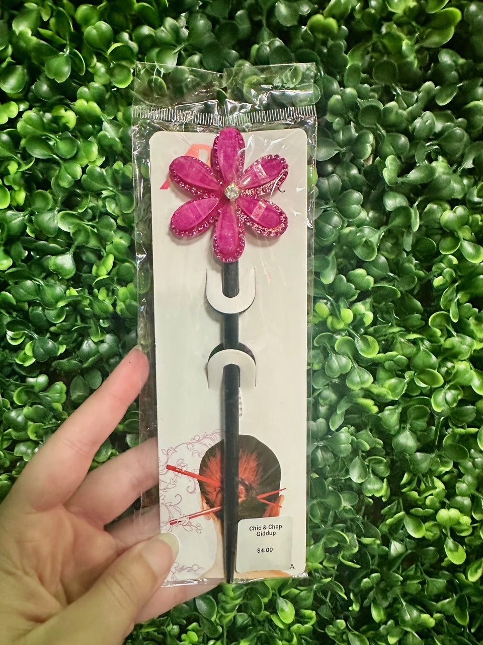 Hot Pink Flower Chopstick