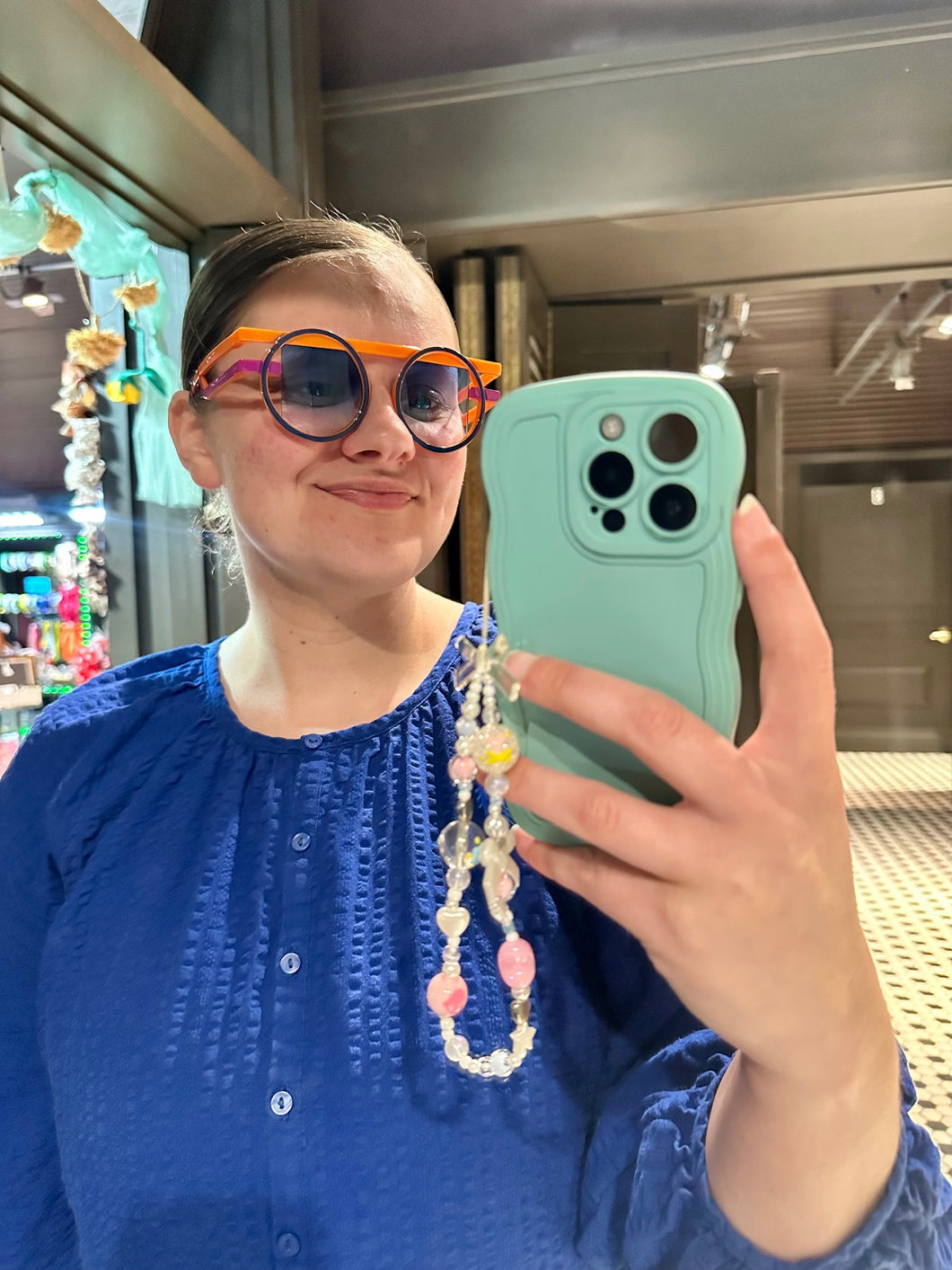 Orange/Purple Circular Sunnies