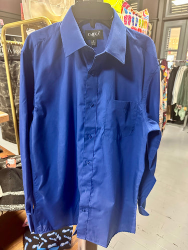 Men's Blue Dress Shirt