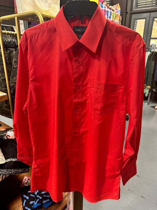 Men's Red Dress Shirt
