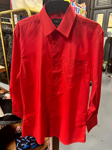 Men's Red Dress Shirt