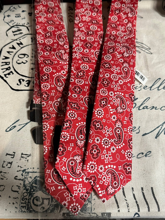 Red Paisley Tie