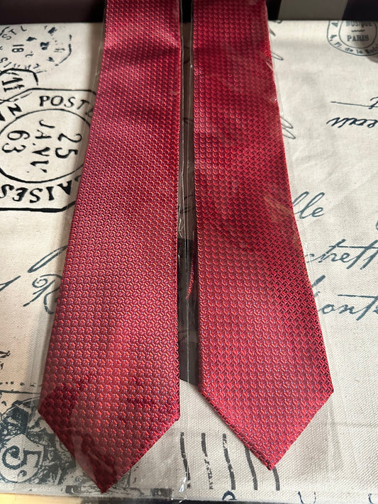 Red Geometric Tie