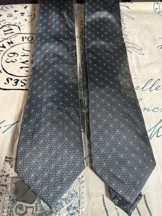 Charcoal Grey Geometric Tie
