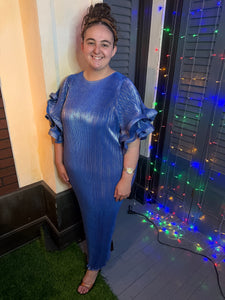 Dazzling Metallic Maxi Dress