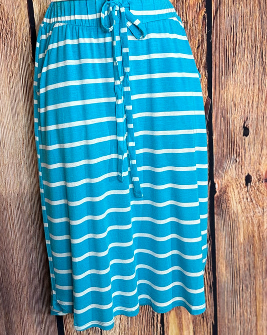 Striped Athletic Skirt