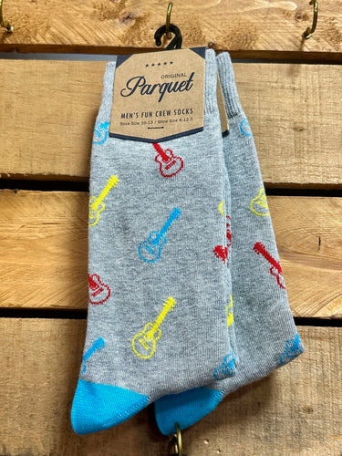 Colorful Guitar Fun Socks