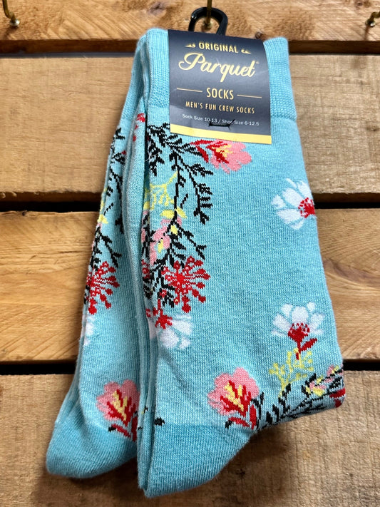 Tropical Floral Fun Socks
