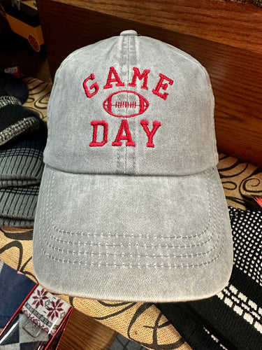 Gray Game Day Baseball Cap