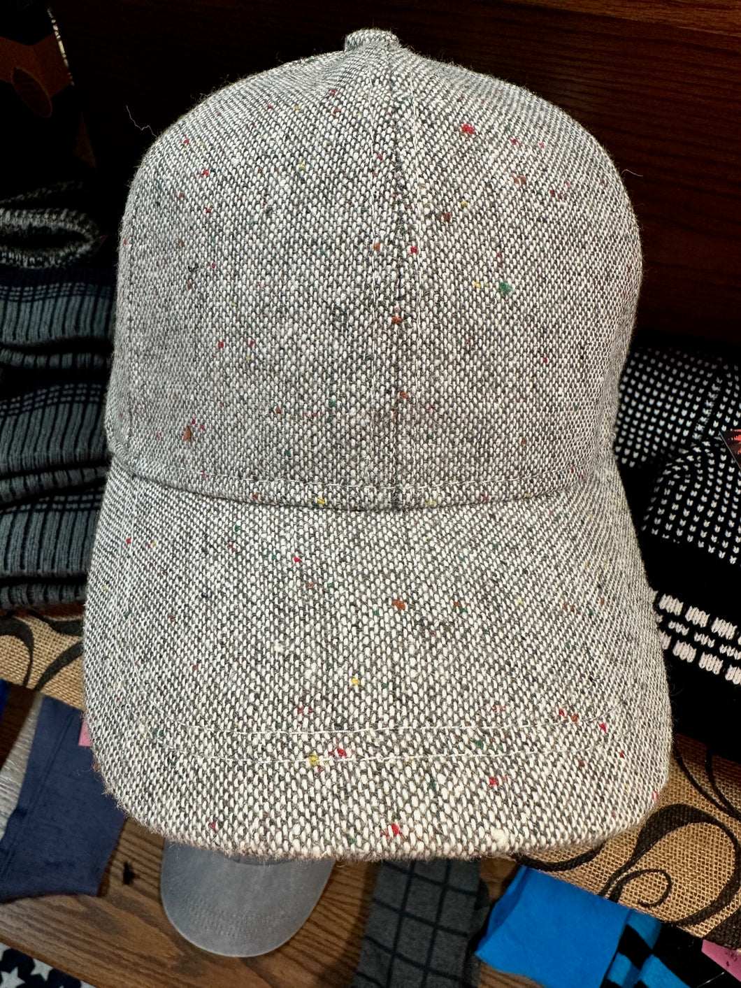 Light Tweed Baseball Cap