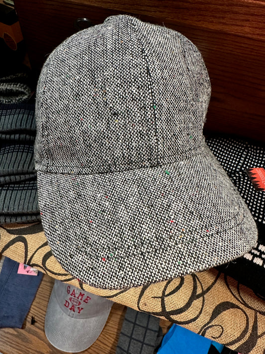 Dark Tweed Baseball Cap