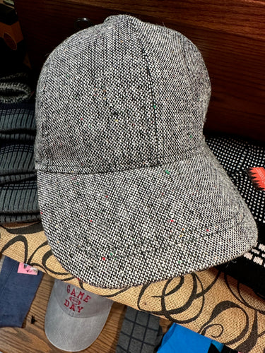 Dark Tweed Baseball Cap
