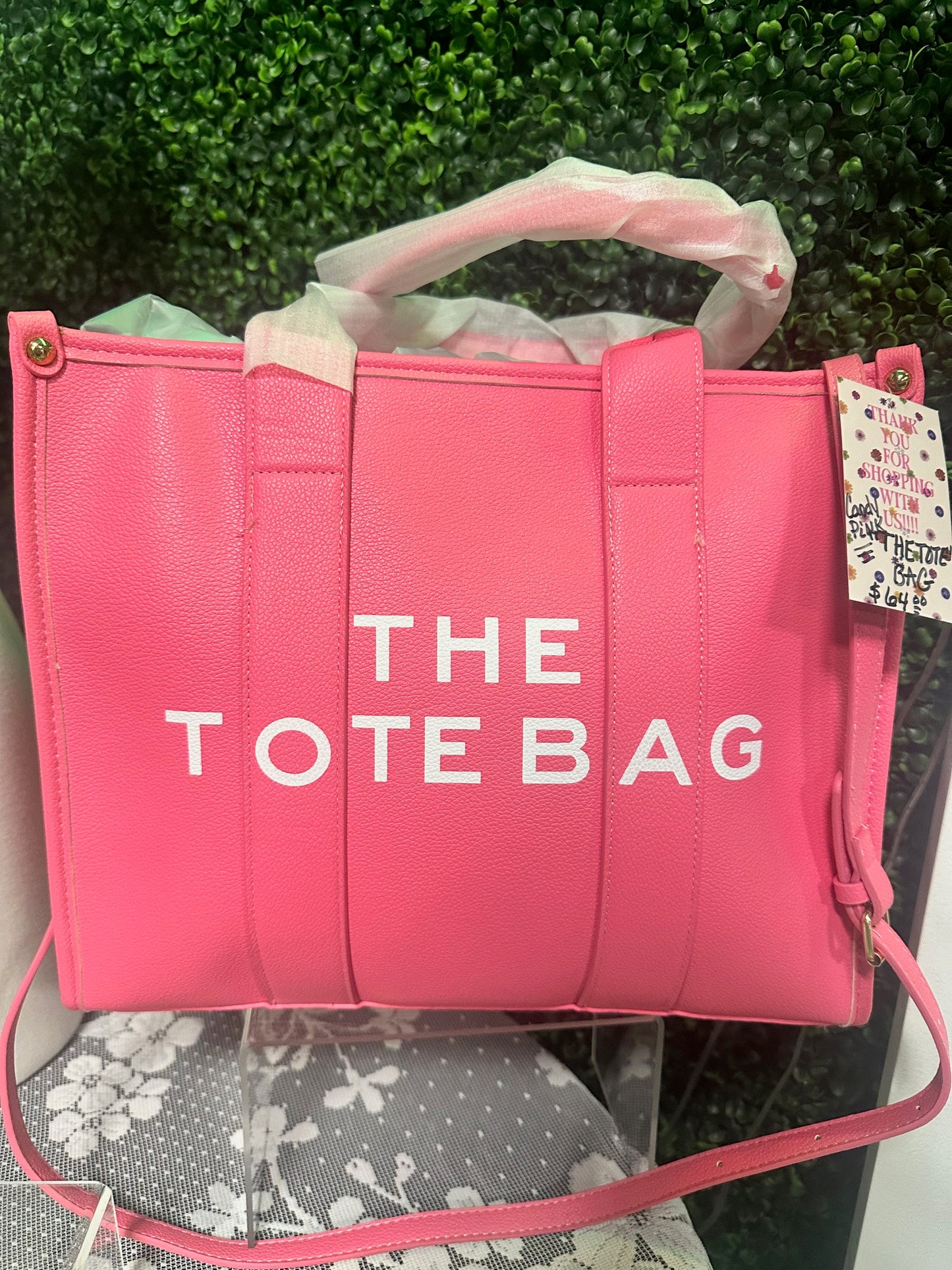 Large Pink "The Tote Bag" Purse