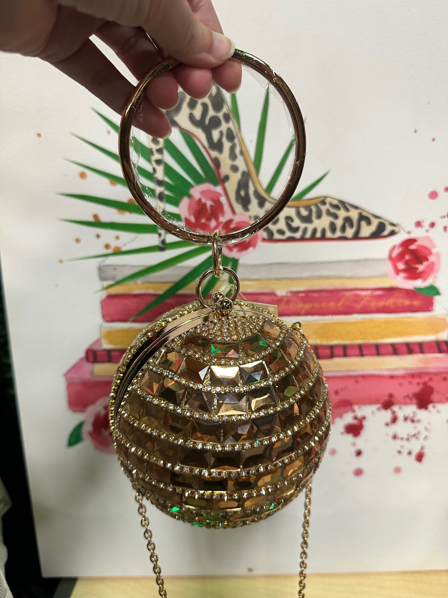 Shimmer Glassy-Looking Small Round Purse (2 Options)