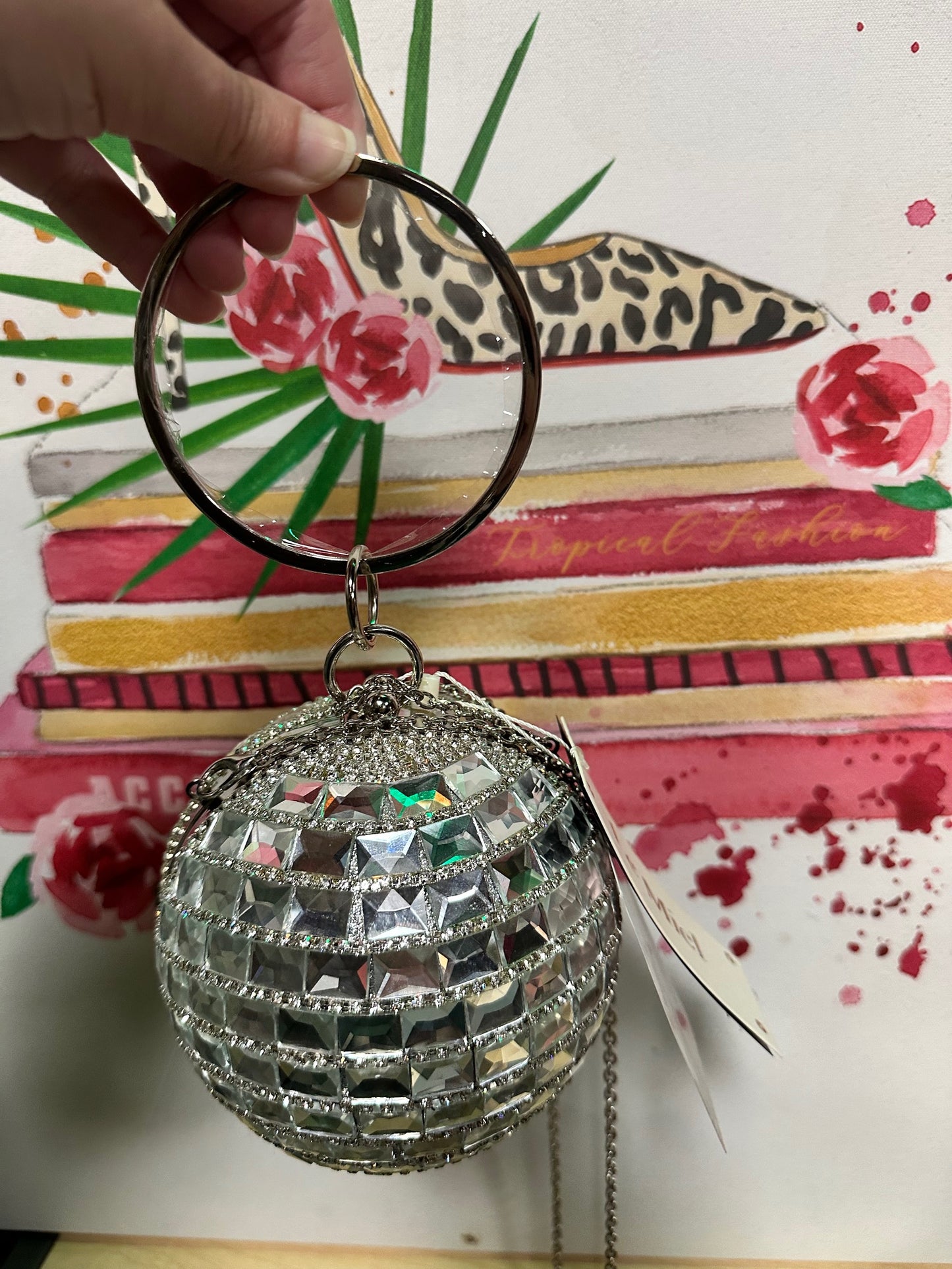 Shimmer Glassy-Looking Small Round Purse (2 Options)