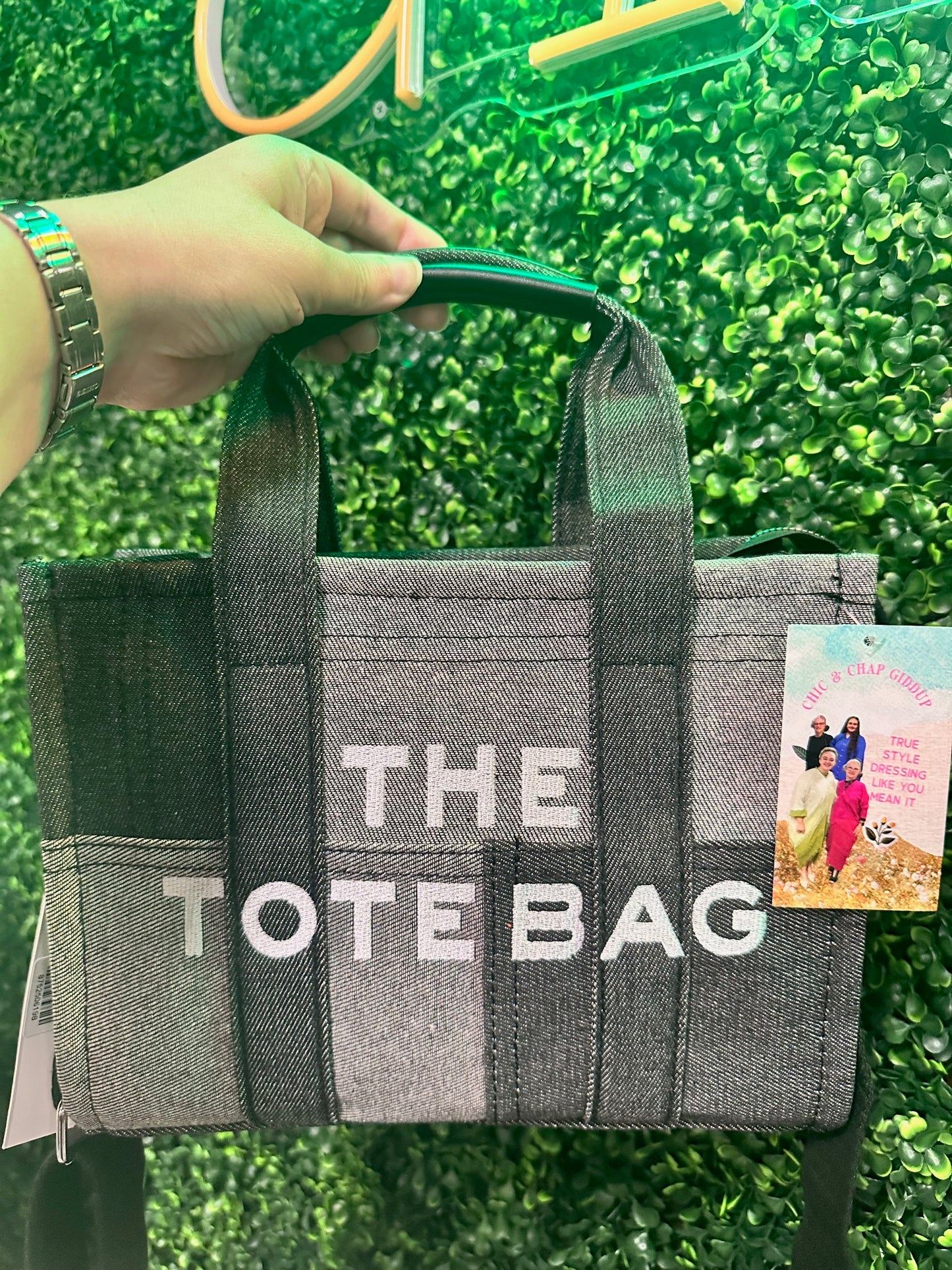 Denim Patchwork Squares "The Tote Bag" (2 Options)