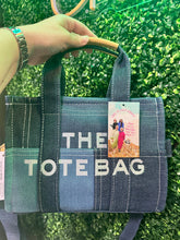 Load image into Gallery viewer, Denim Patchwork Squares "The Tote Bag" (2 Options)