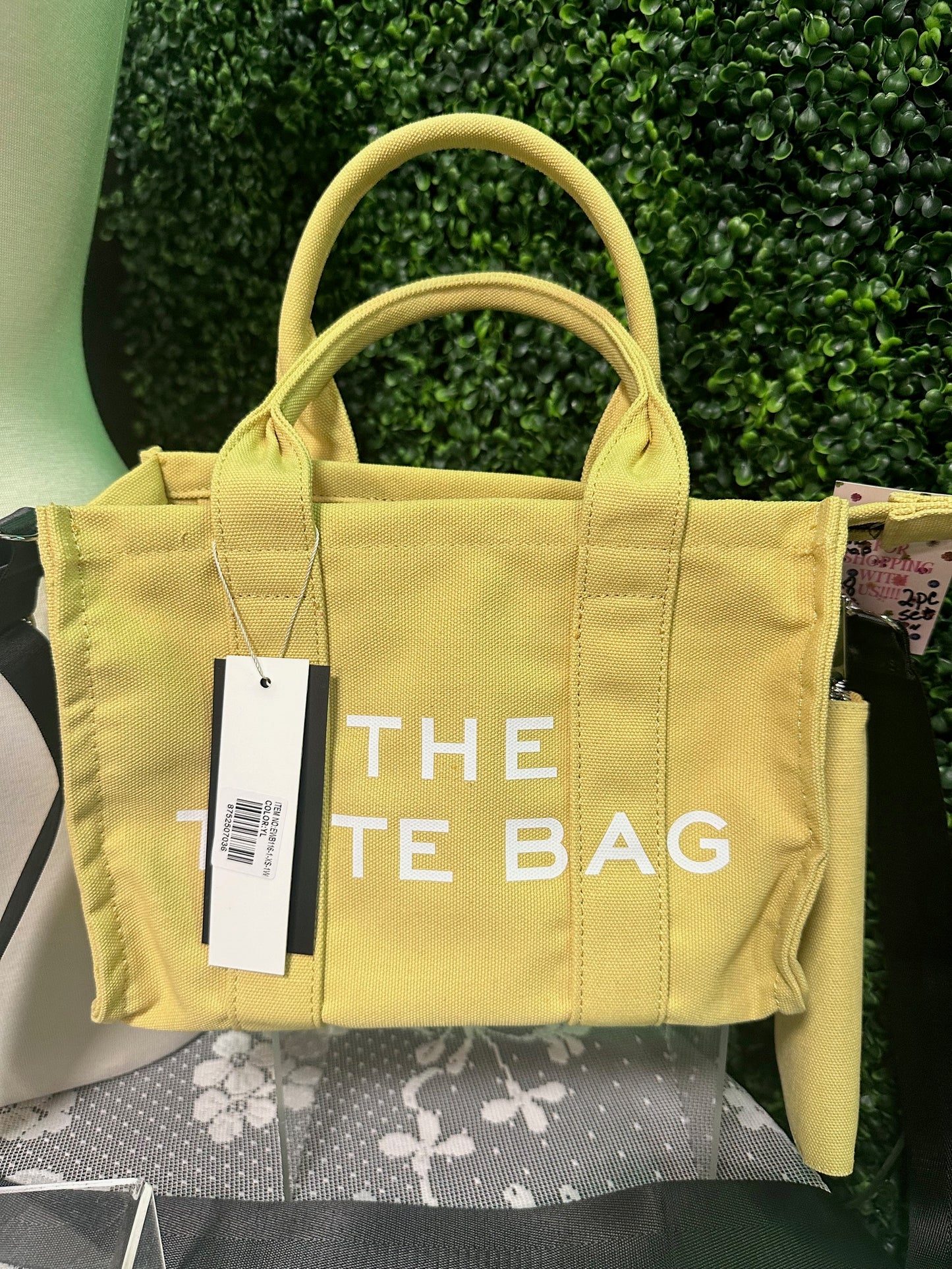 Yellow Canvas "The Tote Bag" Purse