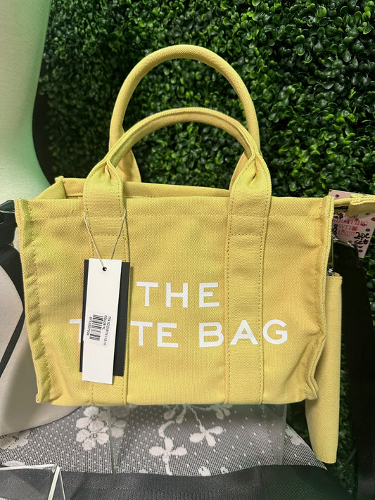 Yellow Canvas "The Tote Bag" Purse