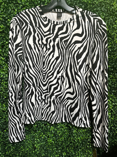 Zebra Print Layering Shirt