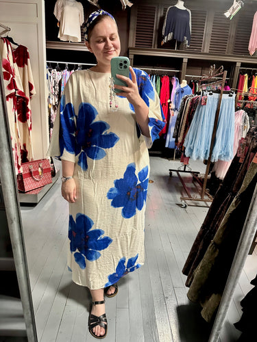 Blue Floral Dress