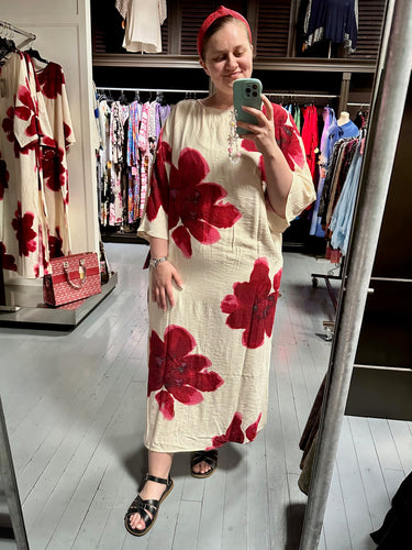 Red Floral Dress