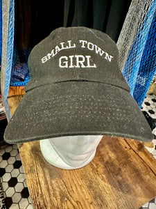 "Small Town Girl" Black Baseball Hat
