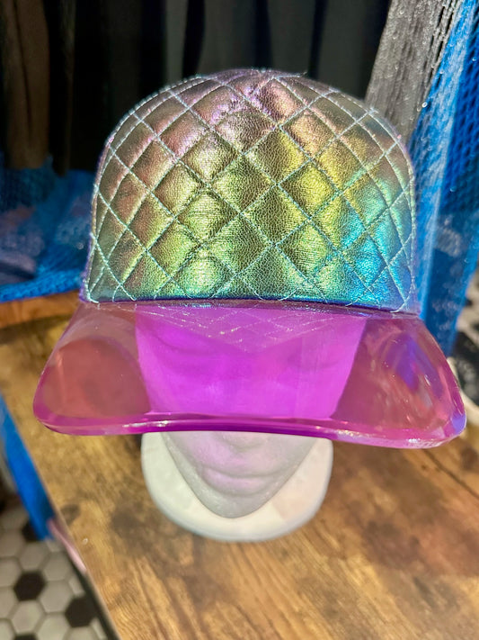 Multi-Color Metallic See-Through Baseball Hat
