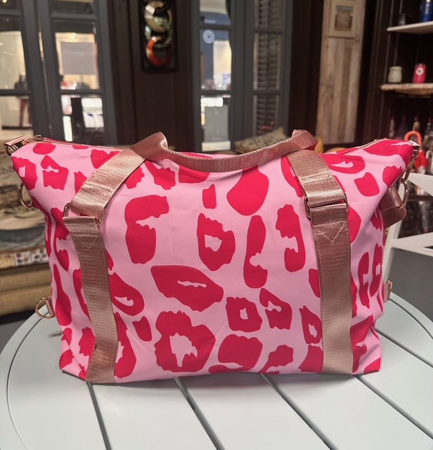 Leopard/Animal Print Travel Duffle Bag (2 Options)
