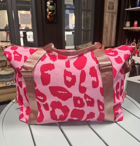 Leopard/Animal Print Travel Duffle Bag (2 Options)