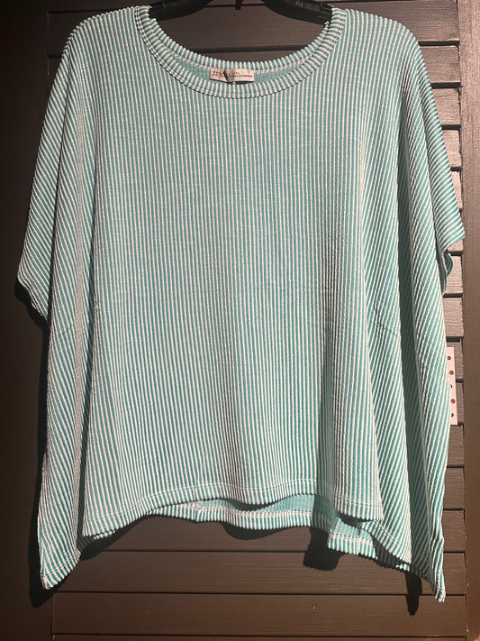 Mint Green Striped Shirt