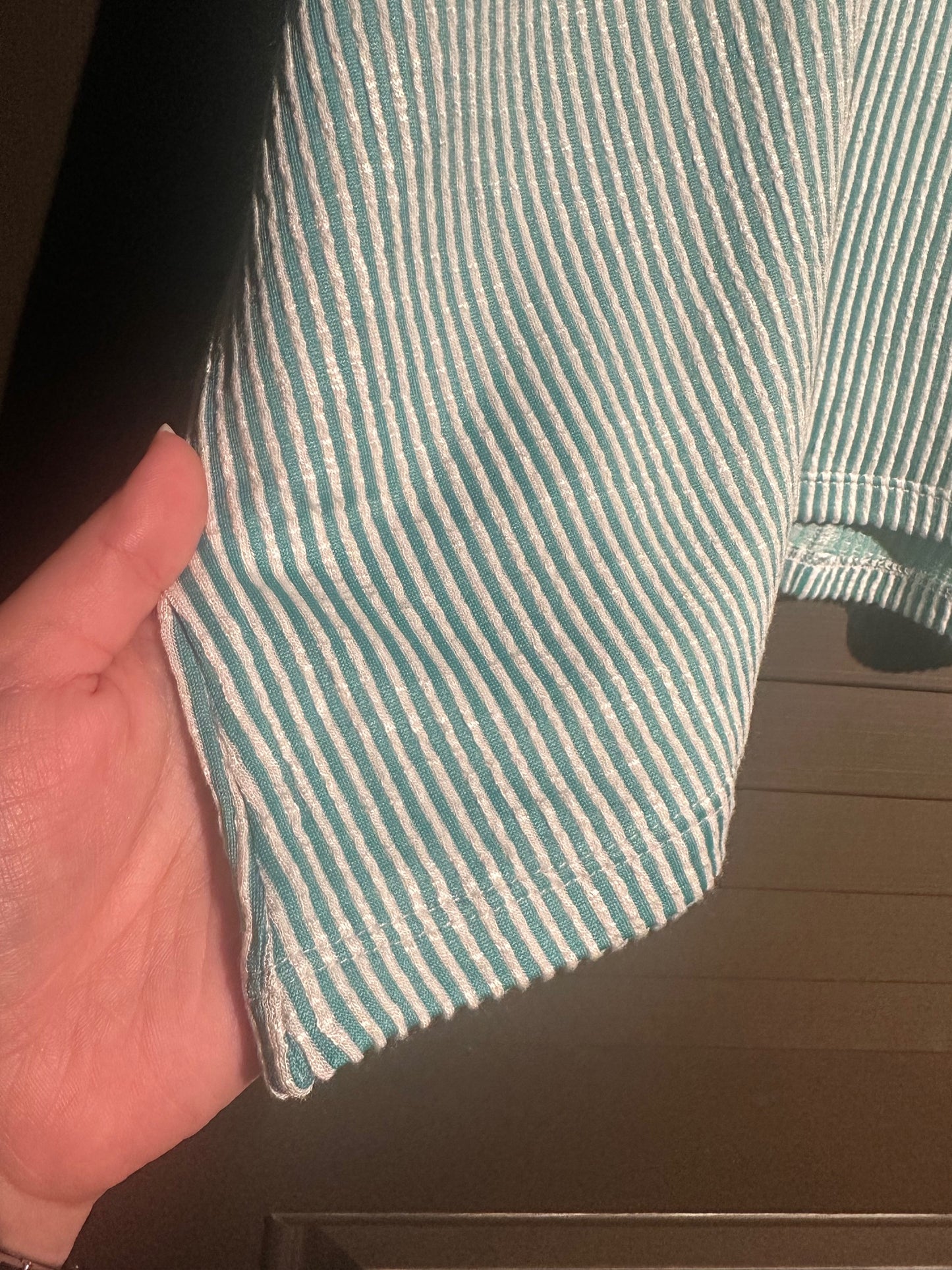 Mint Green Striped Shirt