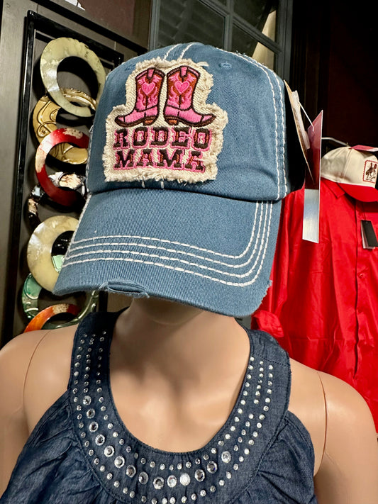 "Rodeo Mama" Cowgirl Baseball Hat