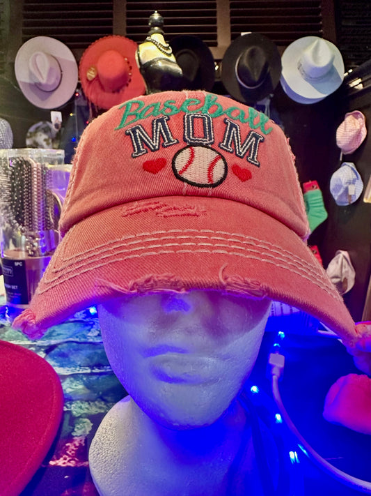 "Baseball Mom" Hat/Cap