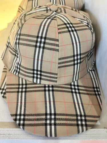 Plaid Snapback Hat
