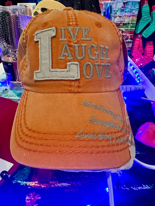 "Live Laugh Love" Baseball Hat