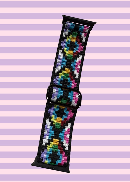 Geometric Bold Striped Apple Watch Band